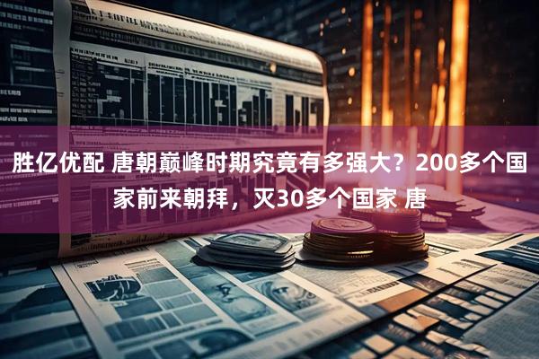 胜亿优配 唐朝巅峰时期究竟有多强大？200多个国家前来朝拜，灭30多个国家 唐