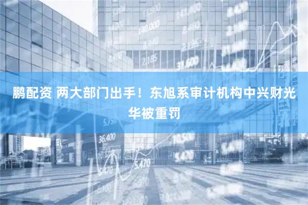 鹏配资 两大部门出手!东旭系审计机构中兴财光华被重罚
