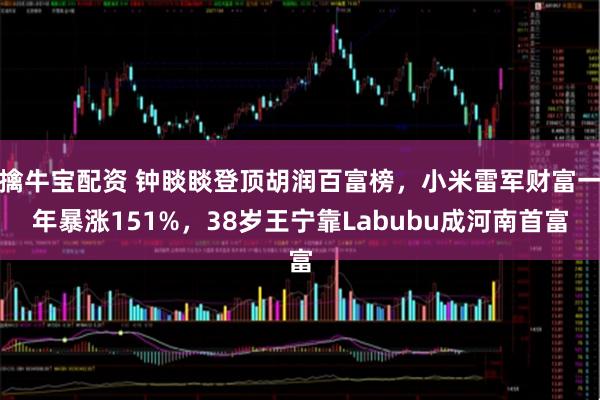 擒牛宝配资 钟睒睒登顶胡润百富榜，小米雷军财富一年暴涨151%，38岁王宁靠Labubu成河南首富