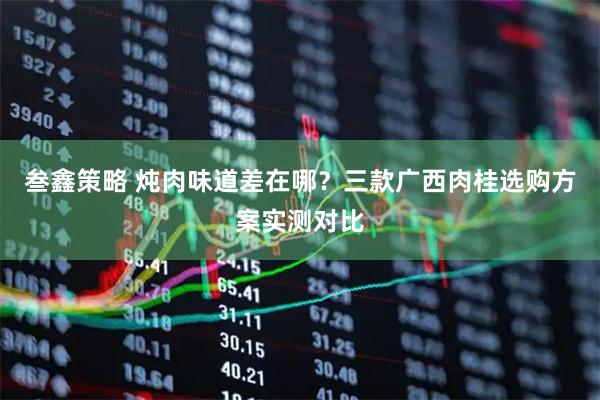 叁鑫策略 炖肉味道差在哪？三款广西肉桂选购方案实测对比